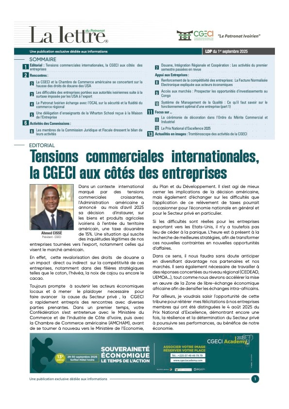 LDP I 1er septembre 2025