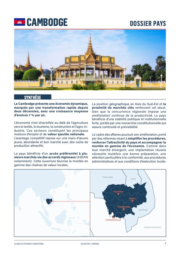 Dossier pays - Cambodge
