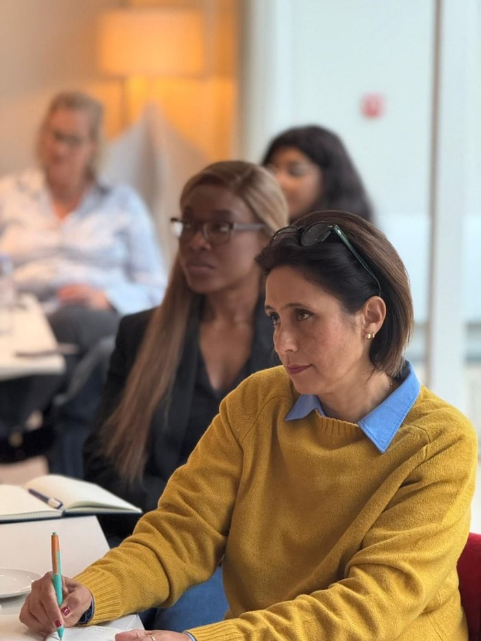 Shirin Gunny, Responsable du pôle manufacturier local de Business Mauritus et Joëlle Kouame N'Dri, Cheffe de Service Accompagnement à l'international de la CGECI