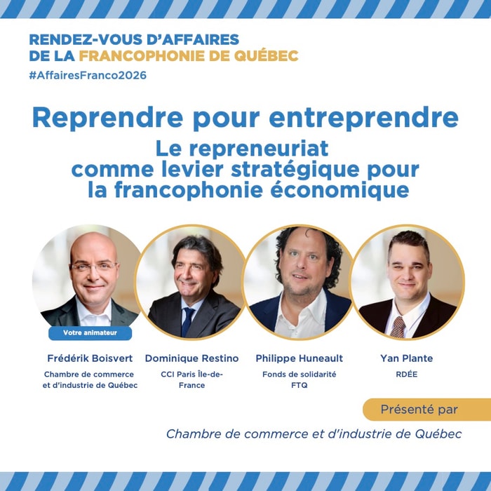 Le Rendez-vous d'affaires de la Francophonie de Québec 2026 dévoile sa programmation